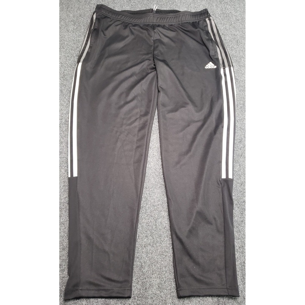 Adidas Primegreen Aeroready Pants Black Mens XL Zip Legs Stretch Waist